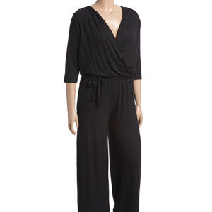 Black Tie-Waist Jumpsuit (NWOT)
